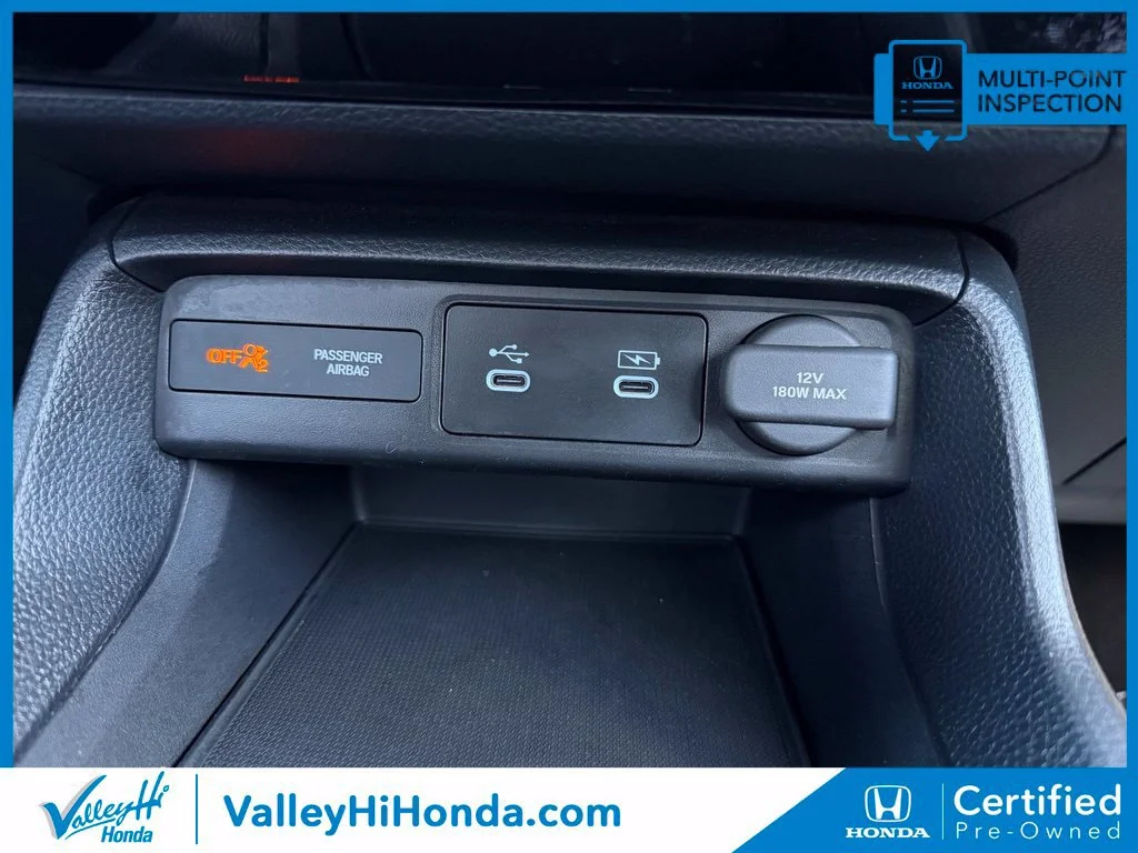 Certified Used 2025 Platinum White Pearl Honda 4D SPORT image 56