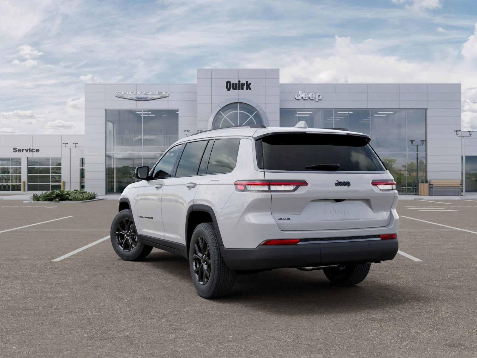 New 2026 Bright White Clear-Coat Exterior Paint Jeep Laredo Altitude image 3