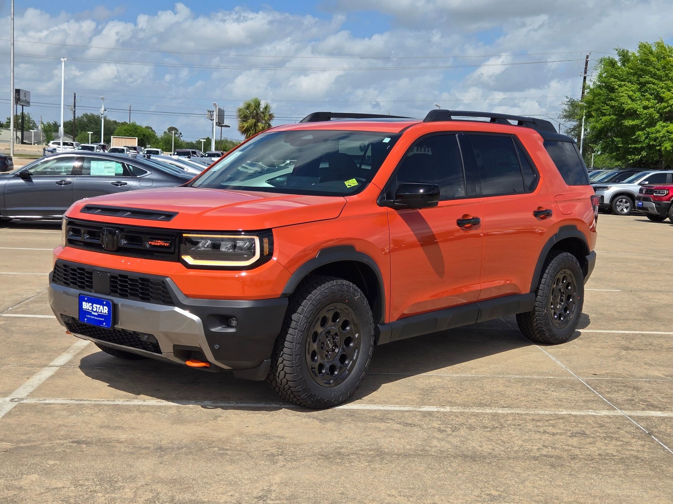 New 2026 Sunset Orange Honda TrailSport Elite Blackout image 8