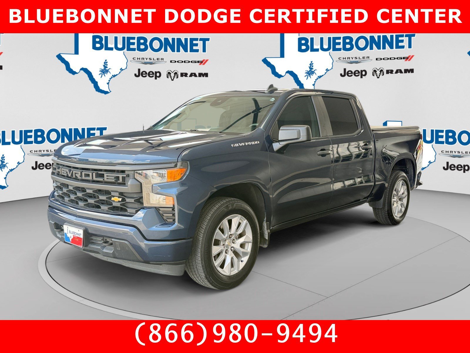 Used 2022 Northsky Blue Metallic Chevrolet Custom image 1