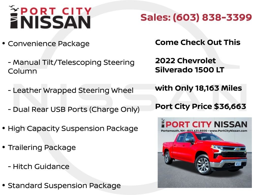 Used 2022 Red Hot Chevrolet LT all star edition w/20" wheels image 15