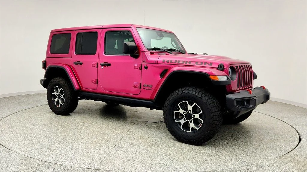 Used 2022 Limited Edition Tuscadero Pearlcoat Jeep Unlimited Rubicon 4x4 w/ Hard Top, Leather Seats & LED Lighting image 3