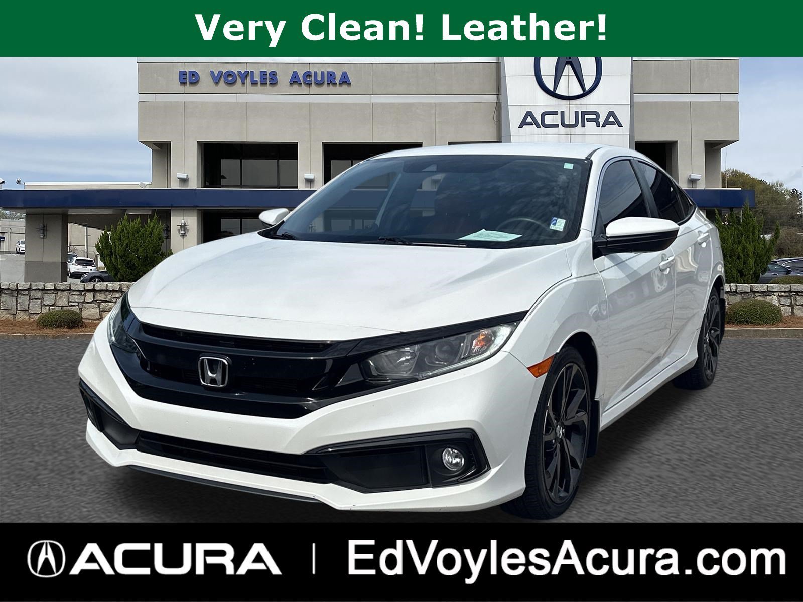 Used 2020 Platinum White Pearl Honda Sport image 1