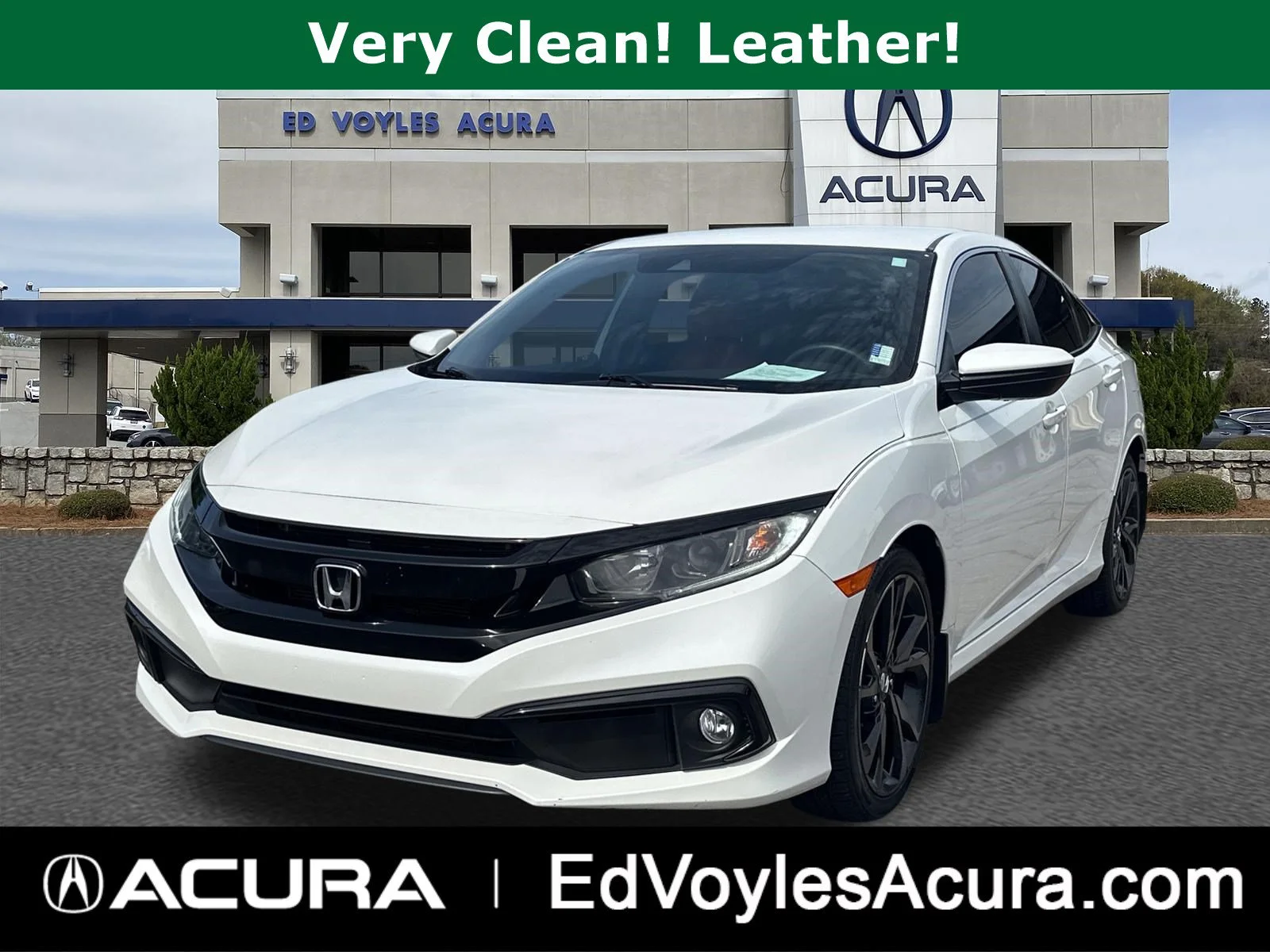 Used 2020 Platinum White Pearl Honda Sport image 1