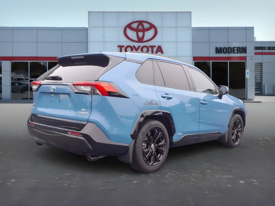 Used 2022 Cavalry Blue Toyota Hybrid SE image 5