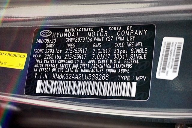 Used 2020 Gray Hyundai SEL Plus image 32