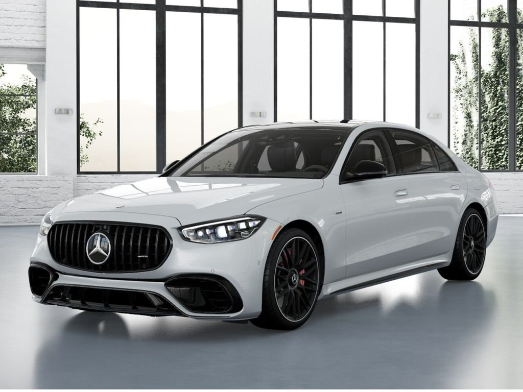 New 2026 MANUFAKTUR Moonlight White Metallic Mercedes-Benz AMG® S 63 E 4MATIC® Sedan image 1