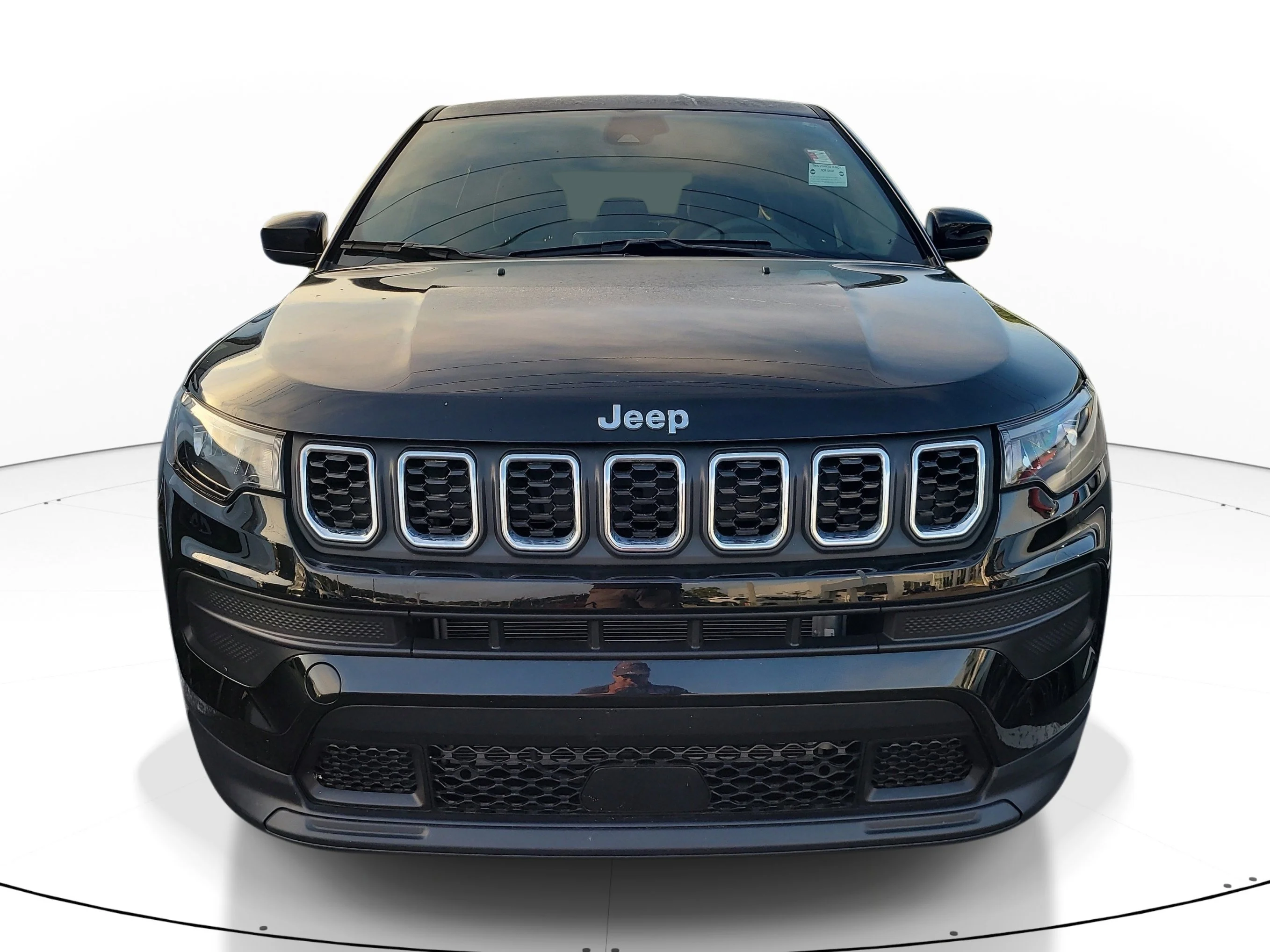 Used 2025 Diamond Black Crystal Pearlcoat Jeep Sport image 2
