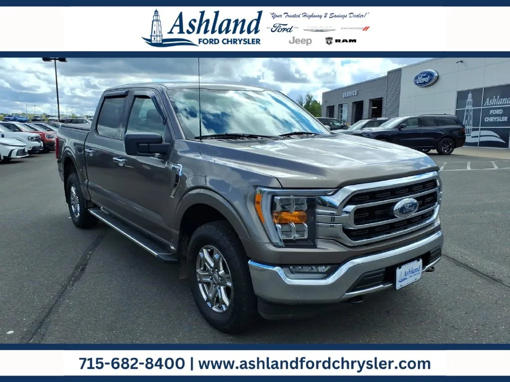 Used 2023 Stone Gray Metallic Ford XLT image 1