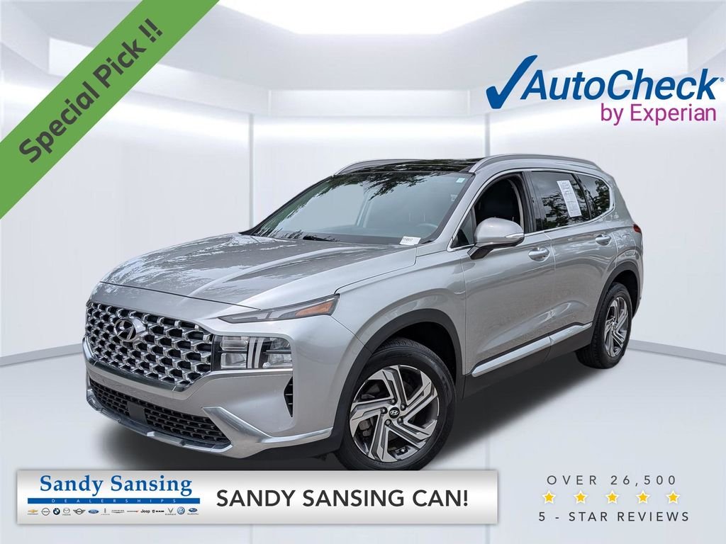 Used 2023 Shimmering Silver Pearl Hyundai SEL image 1