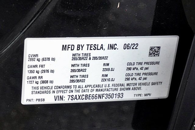 Used 2022 Black Tesla Plaid image 43