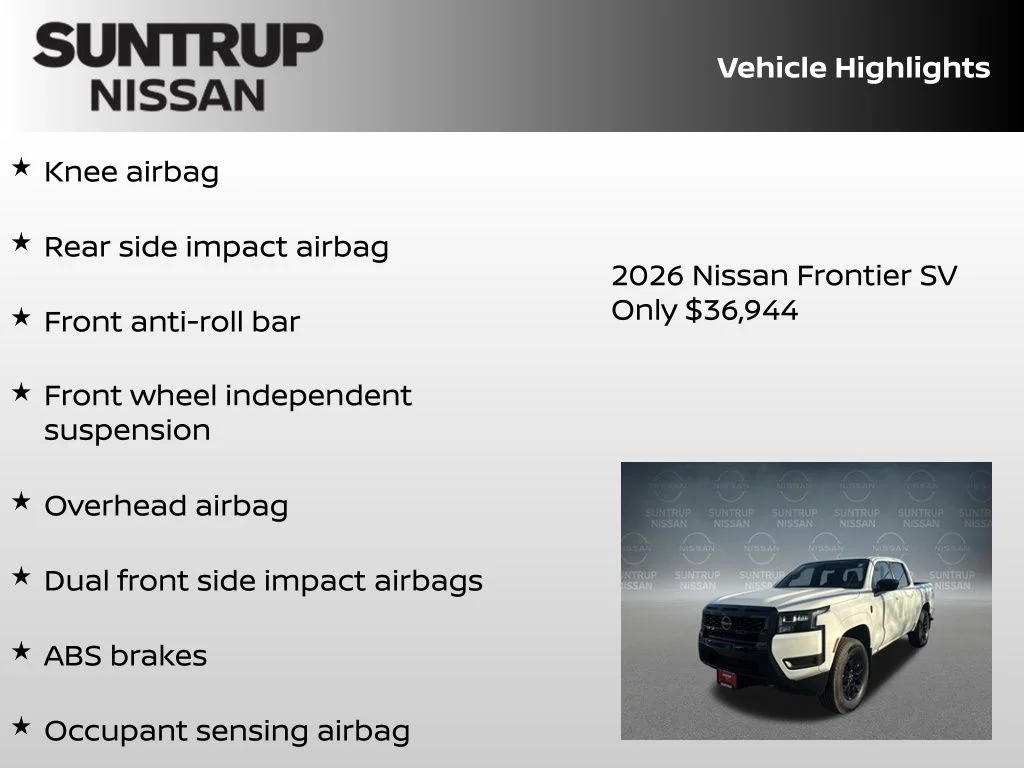 New 2026 White Nissan SV image 16