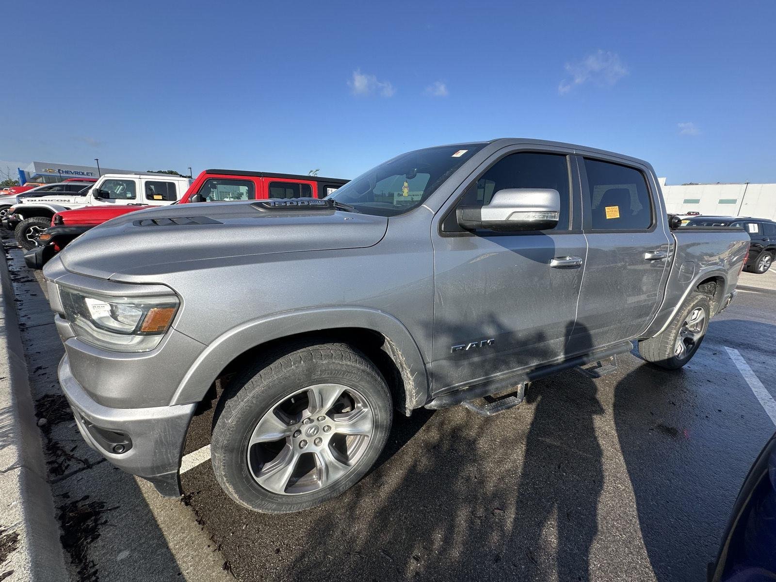 Used 2021 RAM Ram 1500 Pickup Laramie with VIN 1C6SRFJTXMN751598 for sale in Kansas City