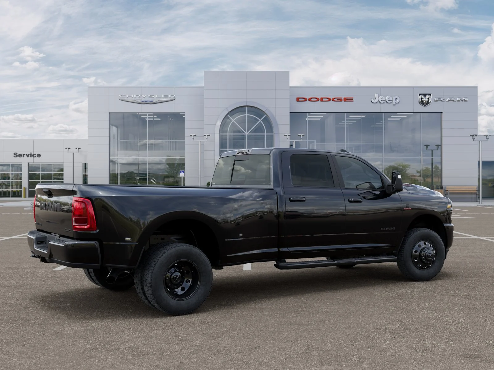 New 2026 Diamond Black Crystal Pearl-Coat Exterior Paint RAM Laramie image 37