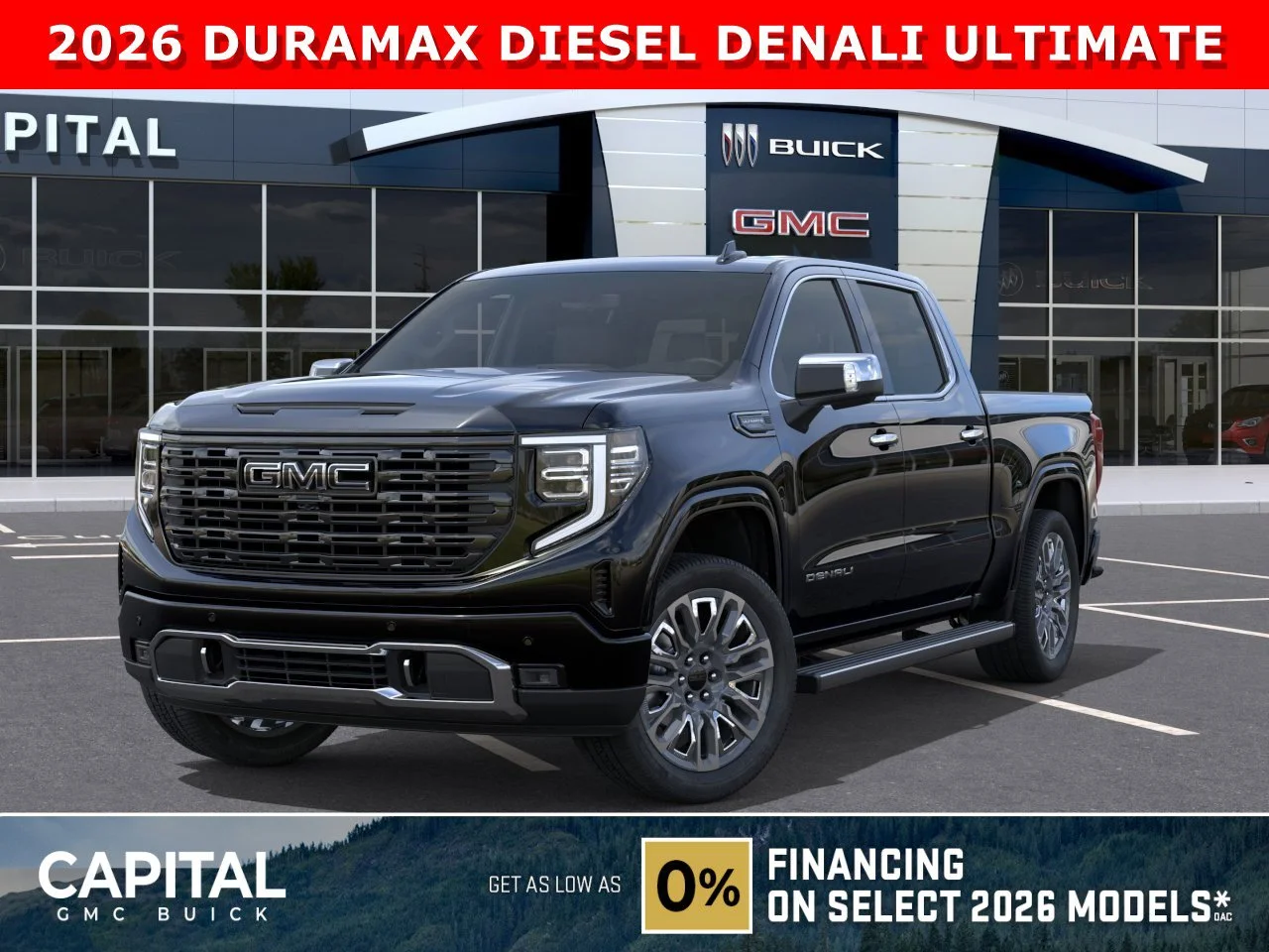 New 2026 ONYX BLACK GMC Denali Ultimate image 1