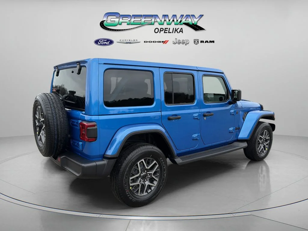 New 2026 Hydro Blue Pearl-Coat Exterior Paint Jeep Sahara image 7