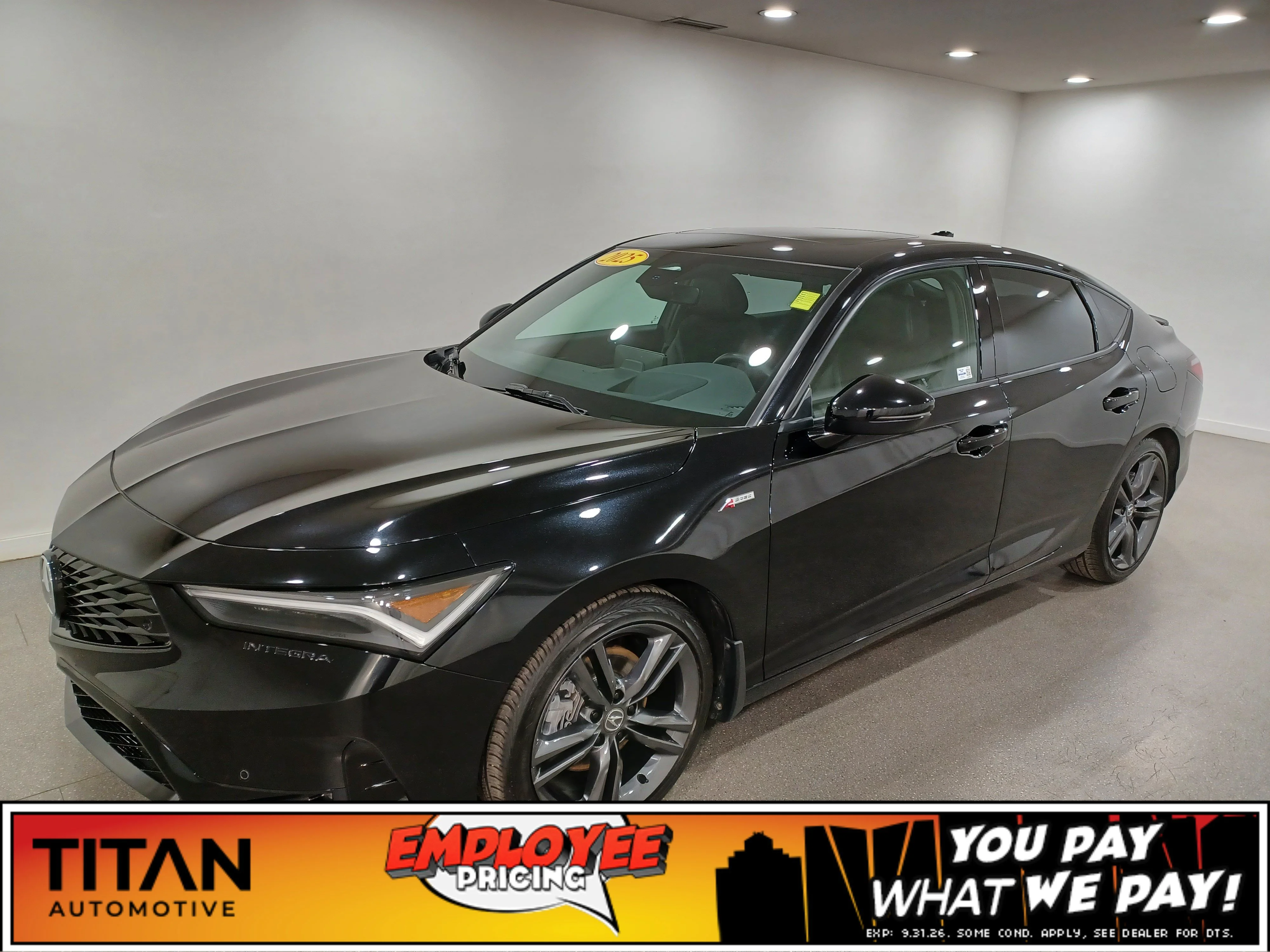 Certified Used 2025 Majestic Black Pearl Acura Elite A-Spec*Adaptive Cruise | Remote Start | Nav | Head Up Display | Htd Suede Seats | Sunroof image 1