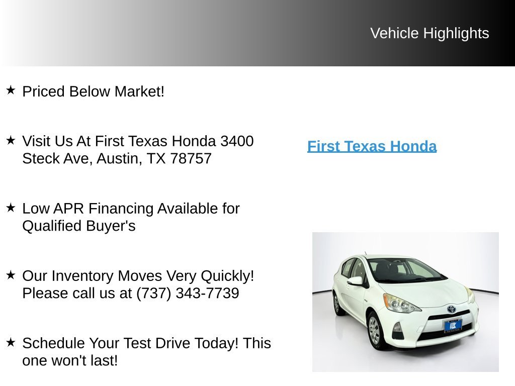 Used 2013 Super White Toyota Two image 9