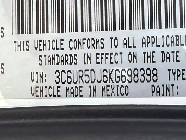 Used 2019 White Ram Big Horn Crew Cab 4x4 6