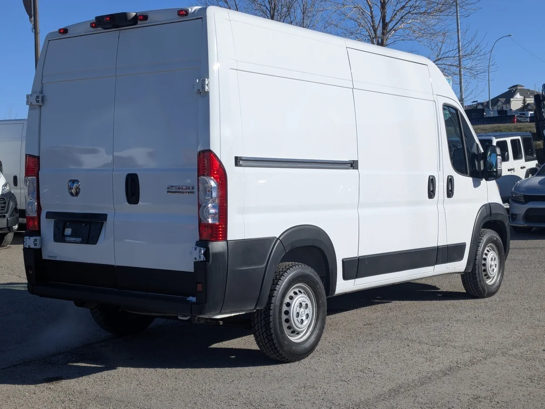 Certified Used 2025 White RAM Tradesman - - C/V HR 136 WB - Pkg 22B - Convenience Grp - Cargo Partition - Wall Paneling & More! image 8