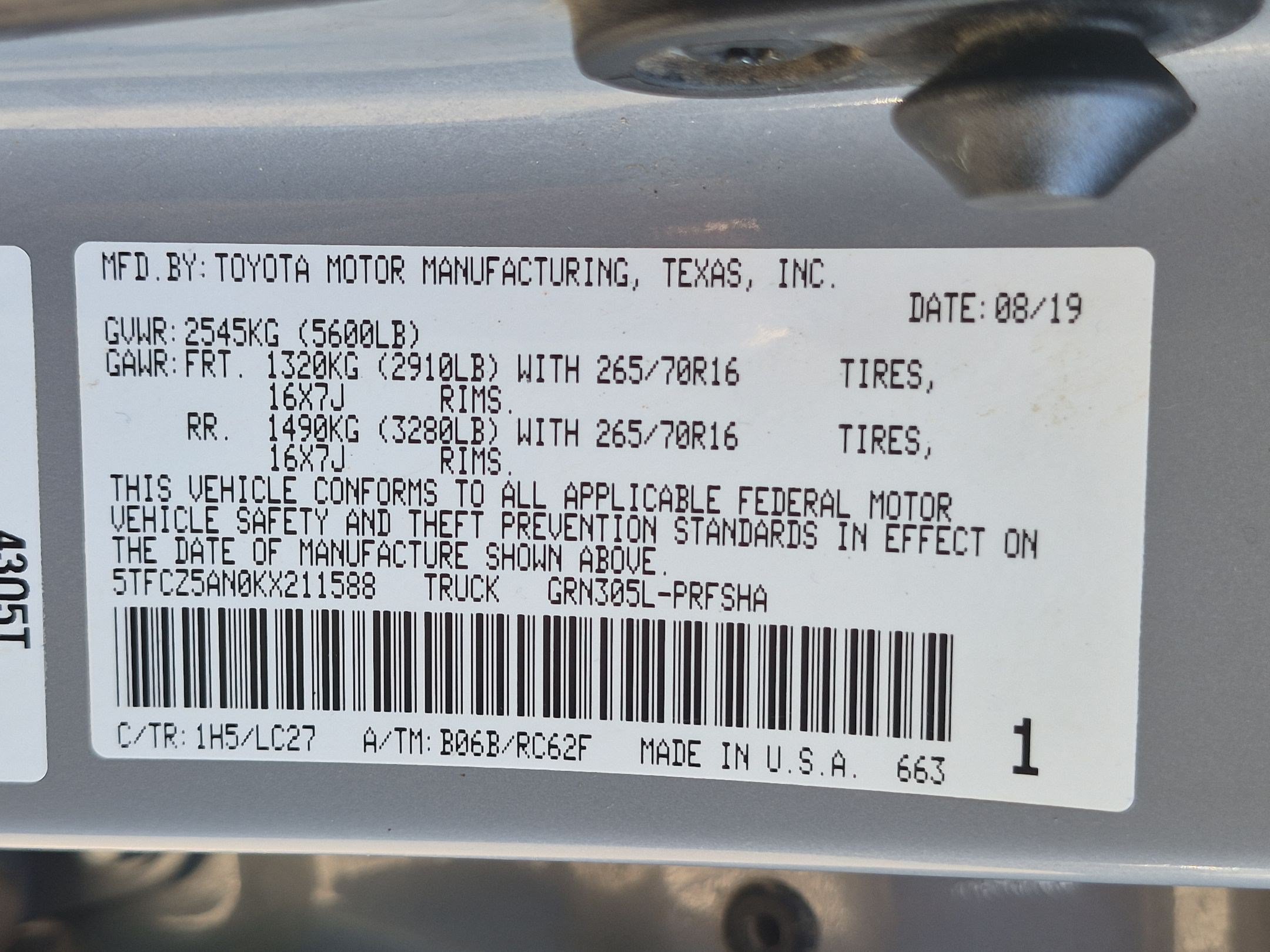 Used 2019 Cement Toyota TRD Off Road image 32