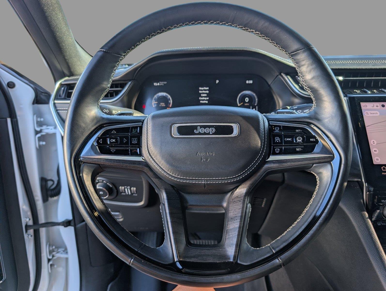 Used 2021 Bright White Clearcoat Jeep Overland image 29