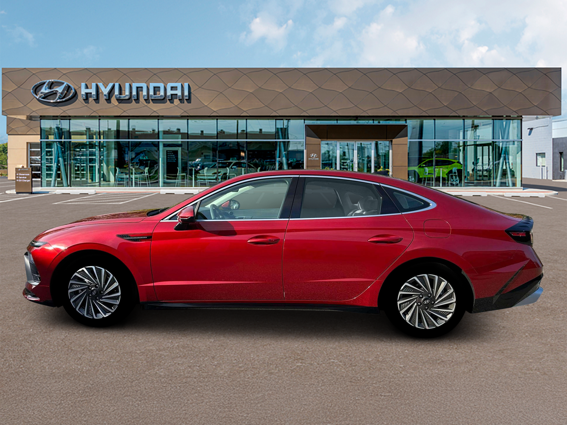 New 2026 Red Hyundai SEL image 3