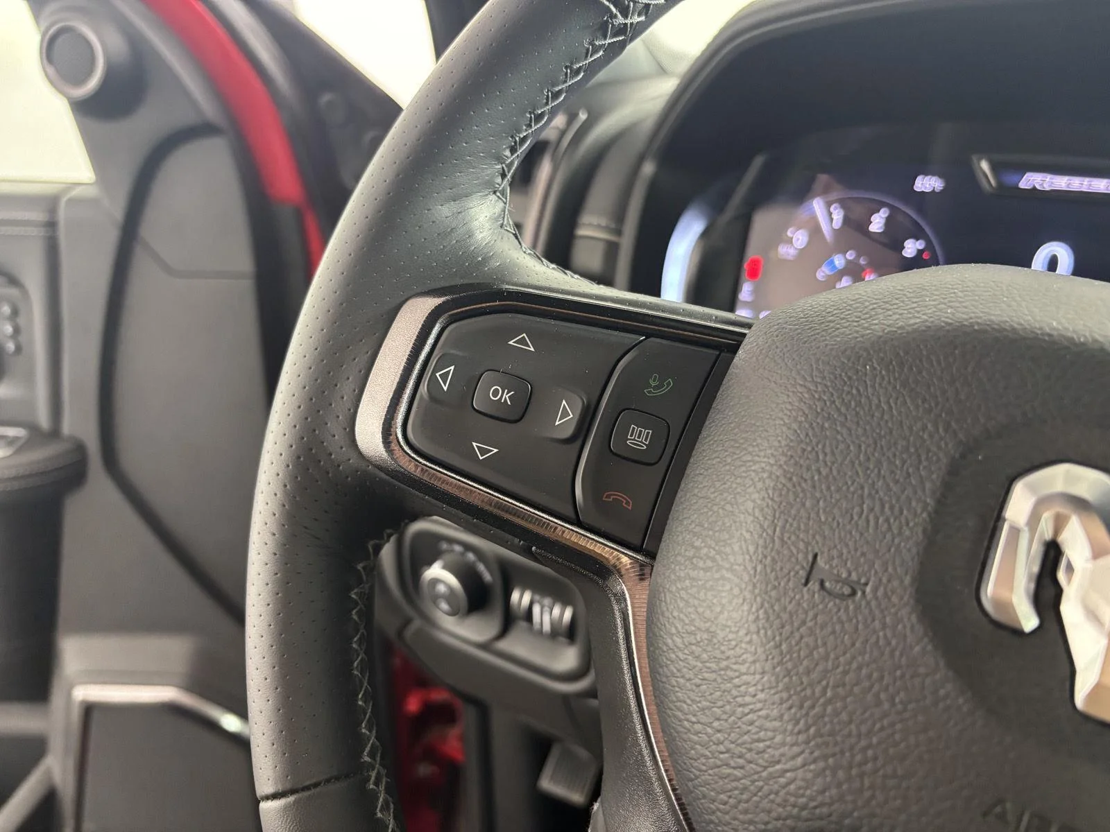 Used 2024 Flame Red Clearcoat Ram Rebel image 29
