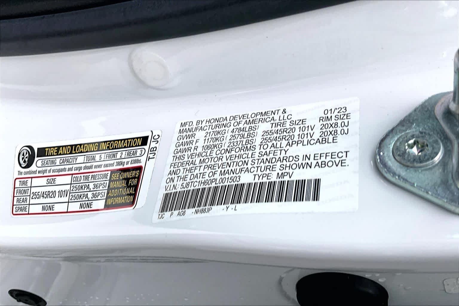 Used 2023 Platinum White Pearl Acura w/A-Spec Package image 35