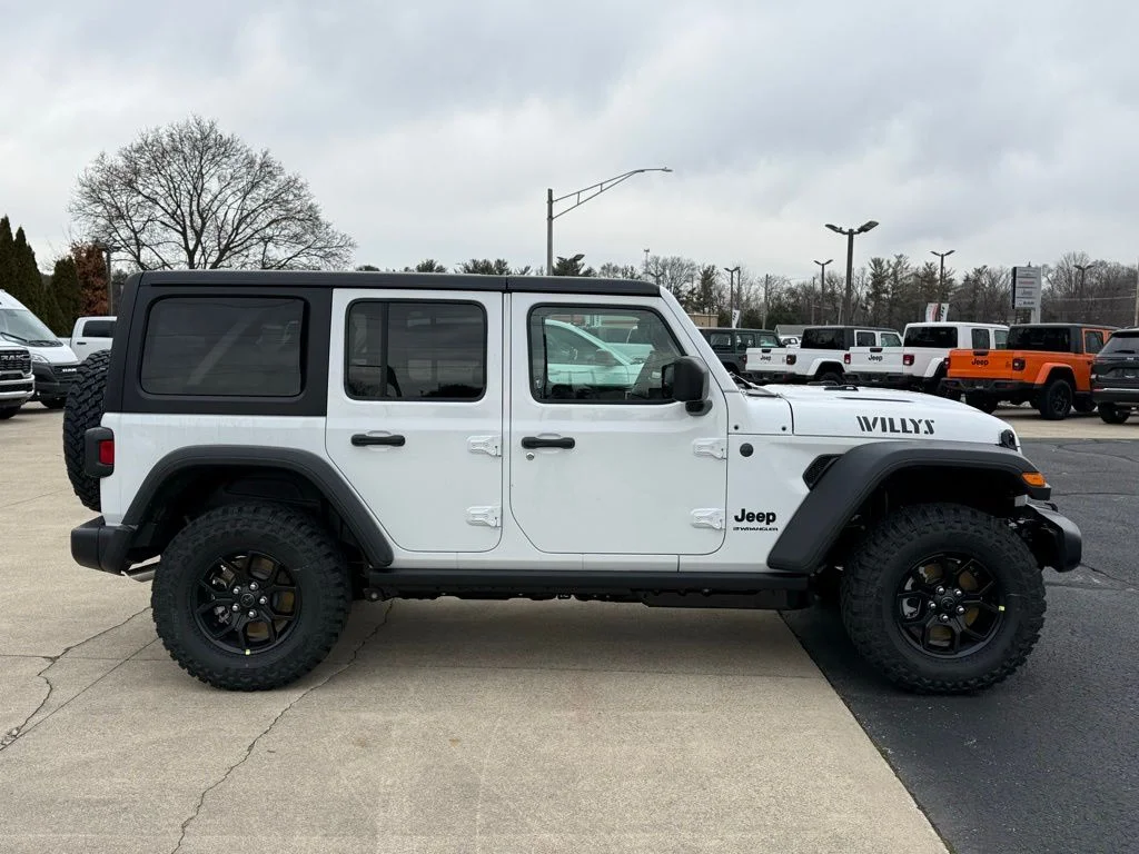 New 2026 Bright White Clear-Coat Exterior Paint Jeep Willys image 8