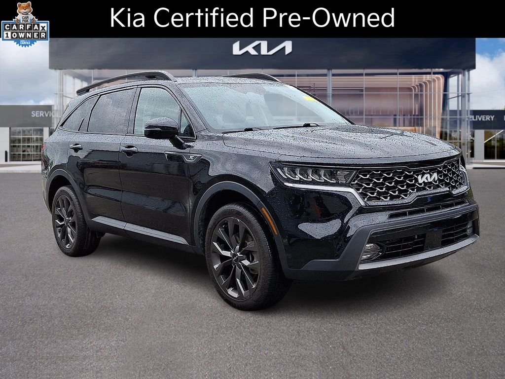 Certified Used 2023 Black Kia X-Line EX image 1