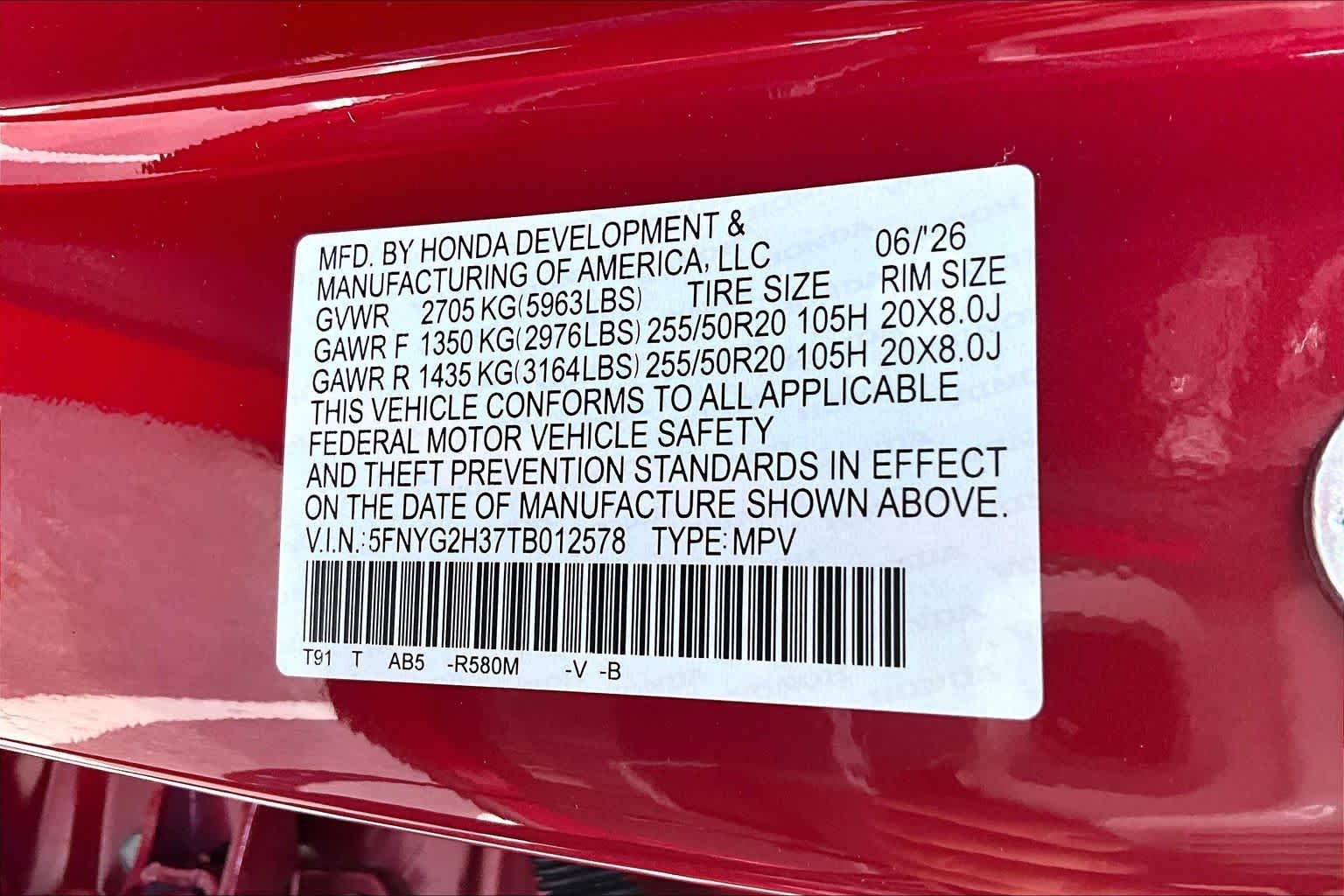 New 2026 Radiant Red Metallic II Honda 2WD Sport image 14