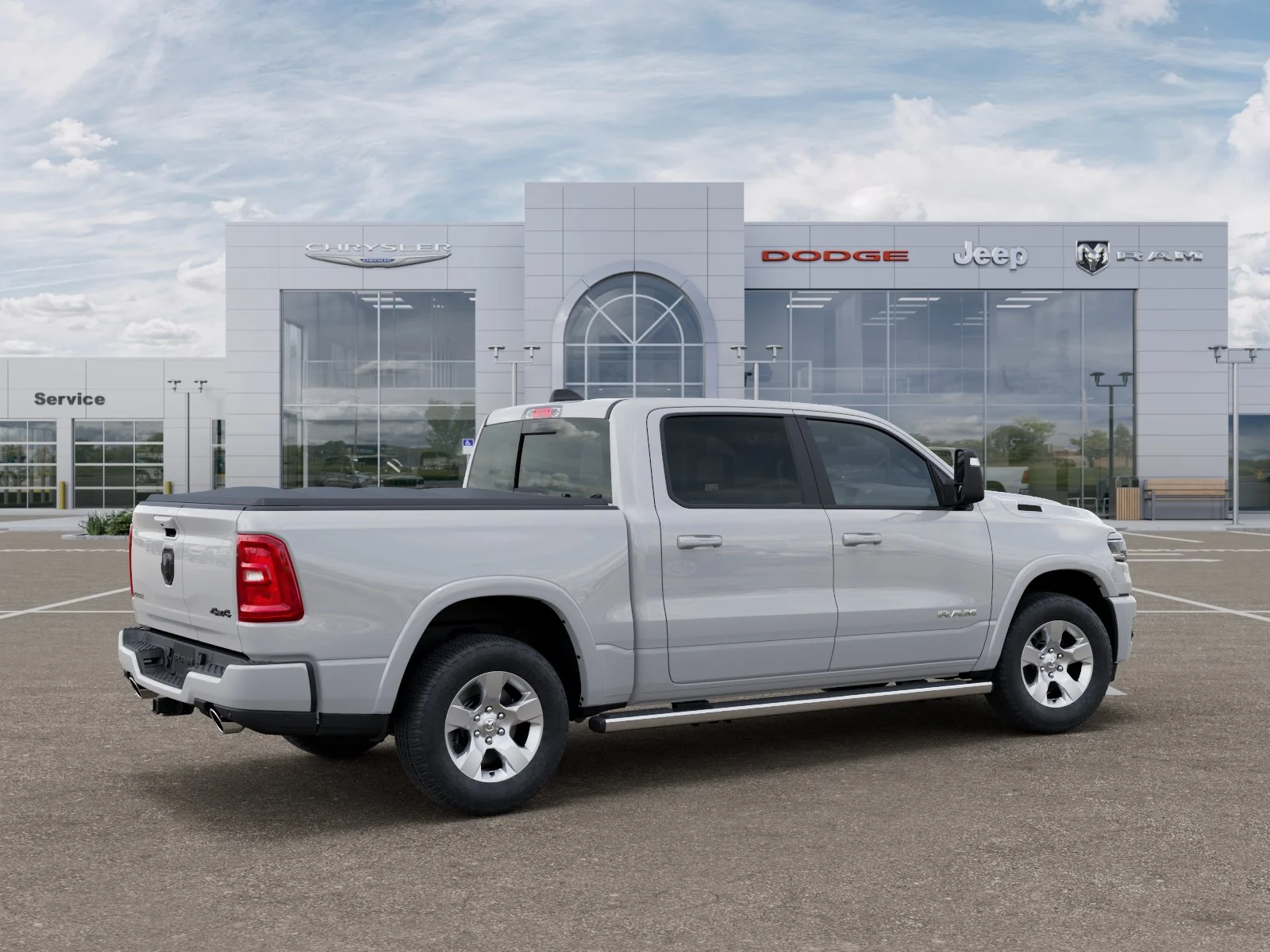 New 2025 Bright White Clear-Coat Exterior Paint RAM Big Horn/Lone Star image 31