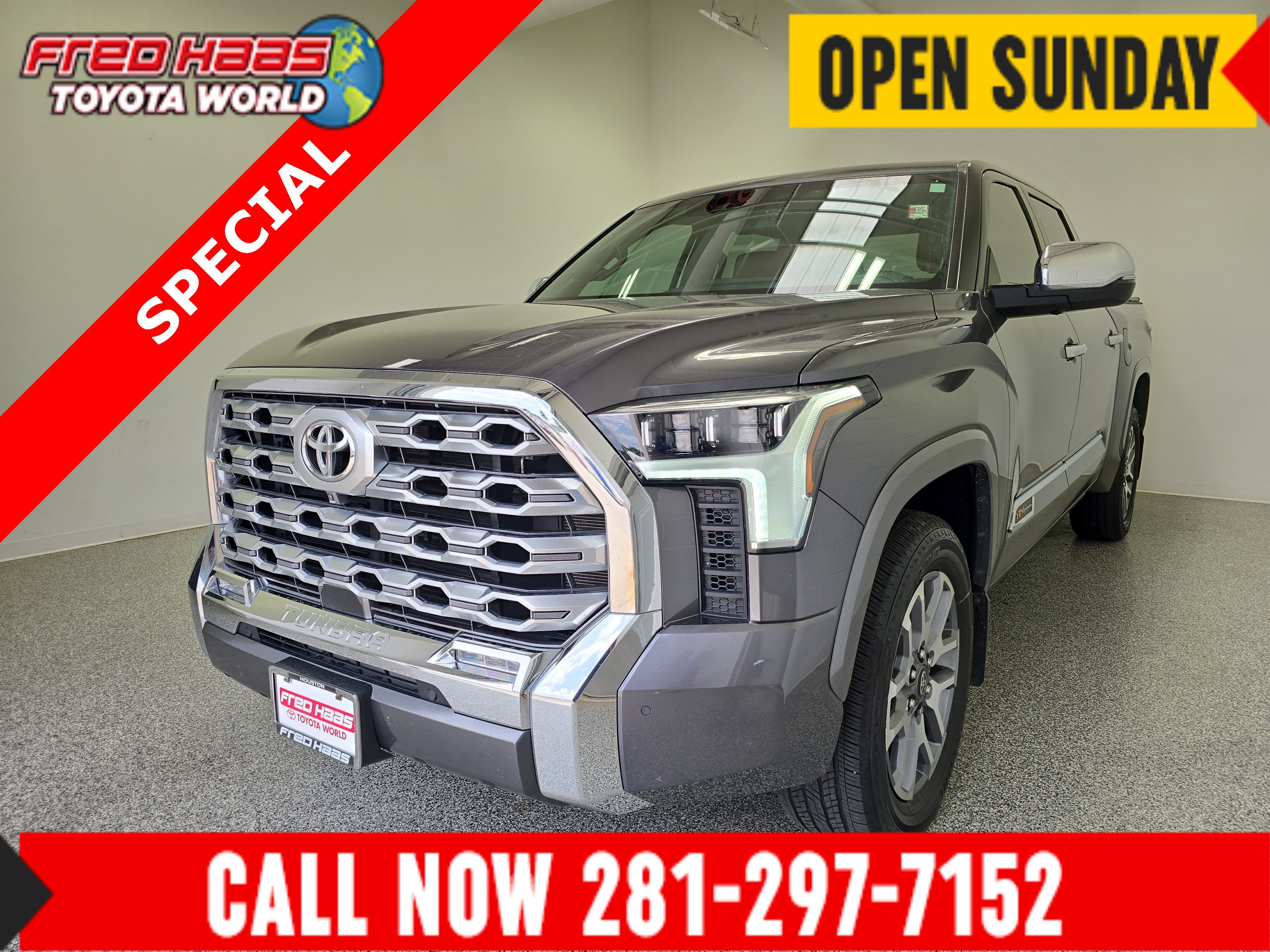 Used 2025 Magnetic Gray Metallic Toyota 1794 Edition image 1