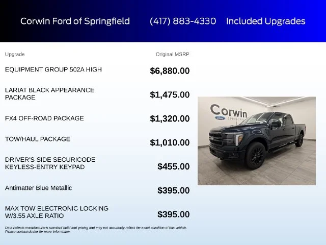 New 2026 Antimatter Blue Metallic Ford Lariat® image 5