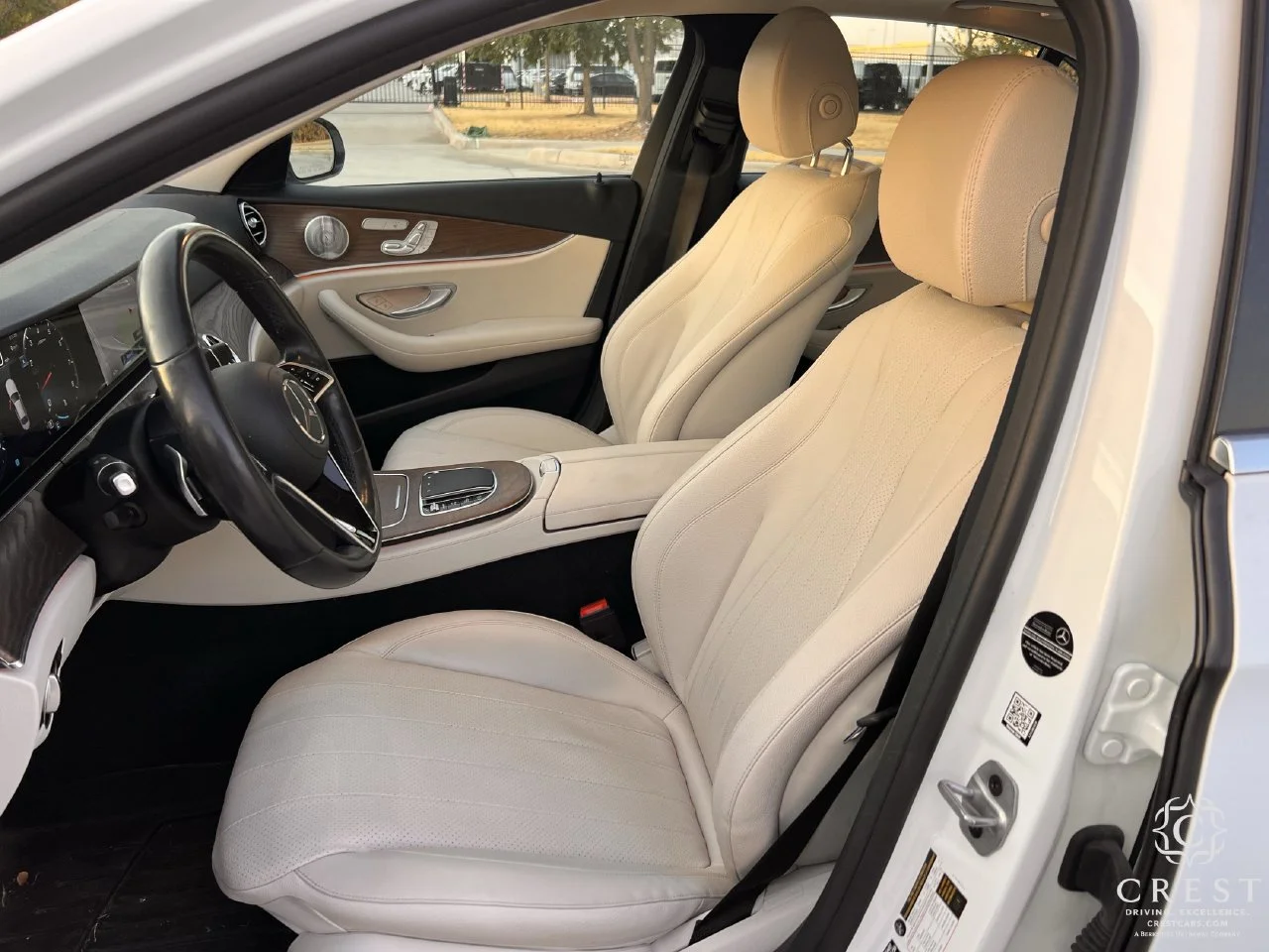 Used 2021 White Mercedes-Benz E 350 4MATIC® image 21
