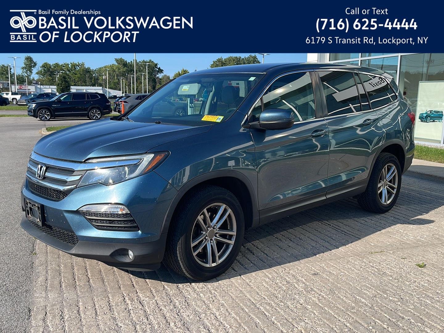 Used 2017 Steel Sapphire Metallic Honda EX image 1