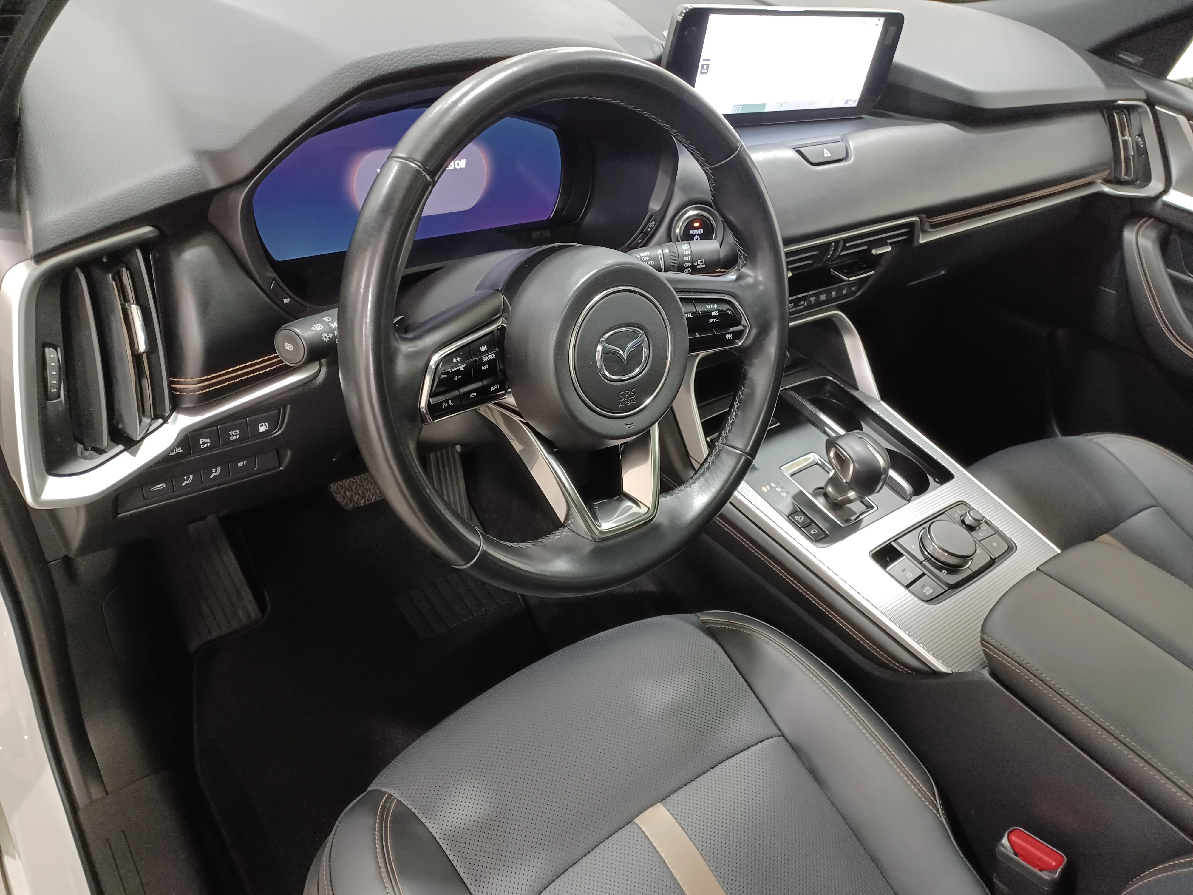 Certified Used 2025 Rhodium White Metallic Mazda GT AWD PHEV*Adaptive Cruise | Nav | 360 Cam | Cooled Leather | Pano Roof | Htd Wheel image 14