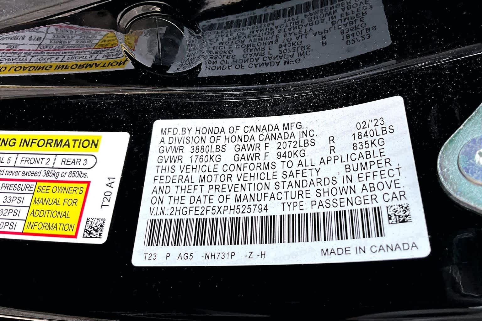Used 2025 Crystal Black Pearl Honda Sport image 35