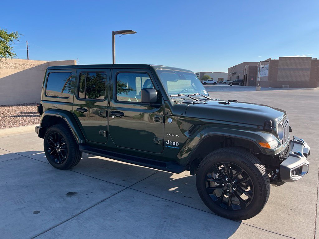 Used 2024 Green Jeep Sahara 4xe image 5