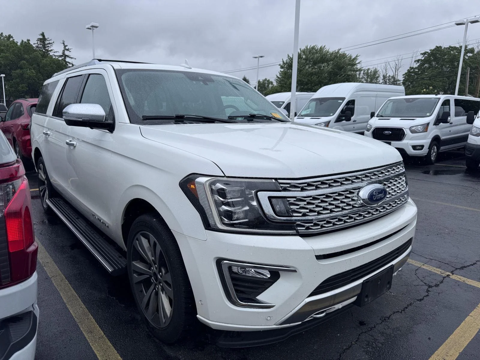 Used 2020 Star White Metallic Tri-Coat Ford Platinum image 3