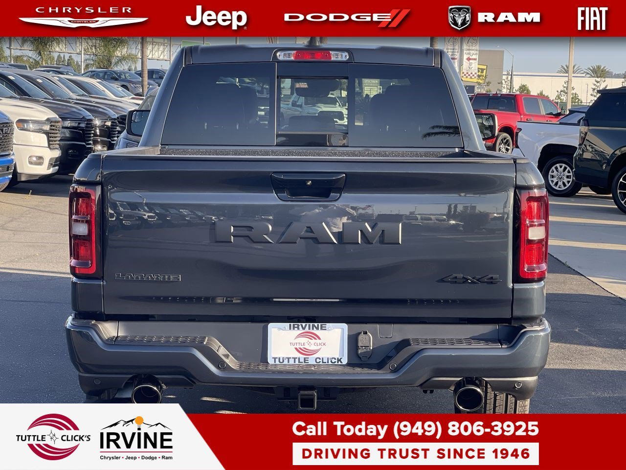 New 2026 Forged Blue Metallic Exterior Paint RAM Laramie image 5