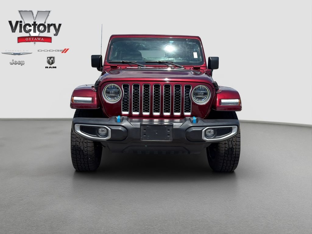 Used 2022 Jeep Wrangler Unlimited Sahara 4XE with VIN 1C4JJXP68NW171586 for sale in Kansas City