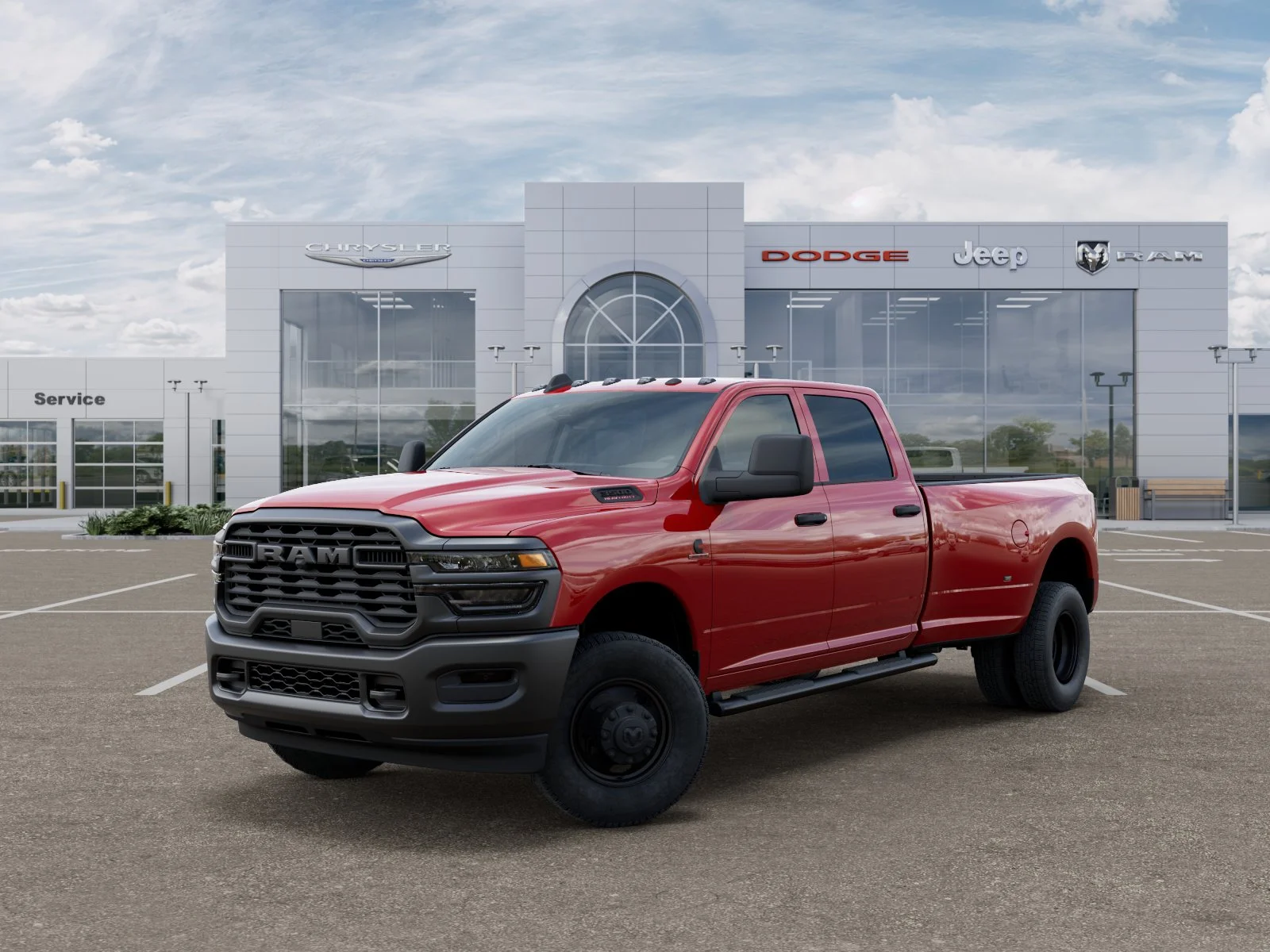 New 2026 Flame Red Clear-Coat Exterior Paint RAM Tradesman image 28