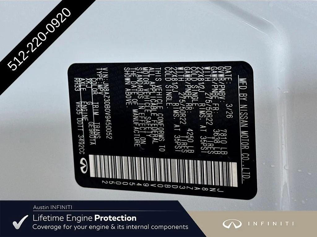 New 2027 2T RADIANT WHIT INFINITI SPORT image 45