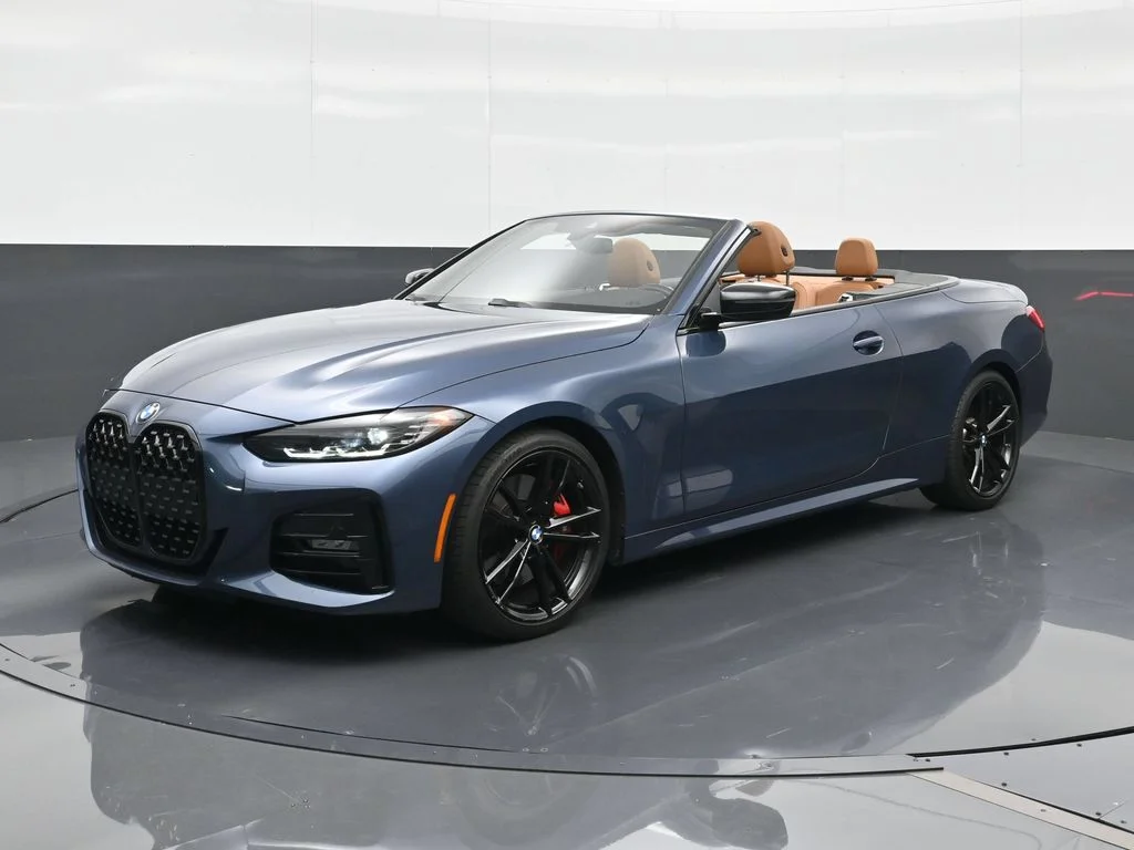 Certified Used 2023 Arctic Race Blue metallic BMW 430i image 1