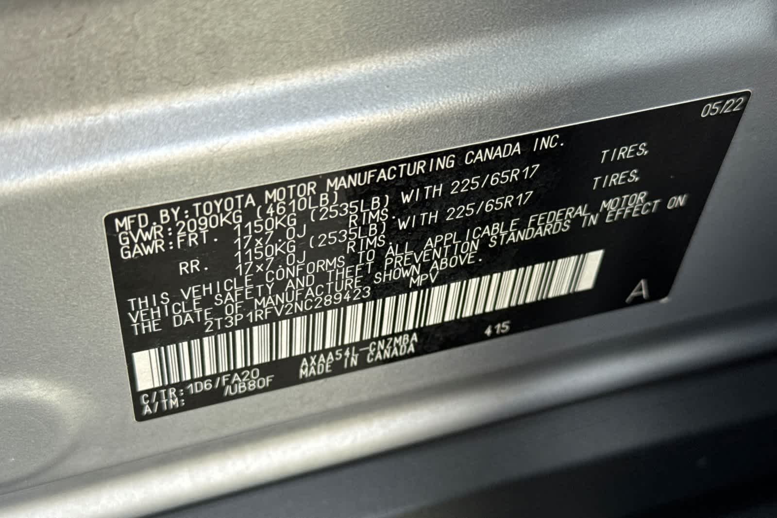 Used 2022 Silver Sky Metallic Toyota XLE image 32