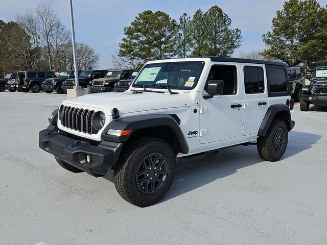New 2026 Bright White Clear-Coat Exterior Paint Jeep Sport S image 3