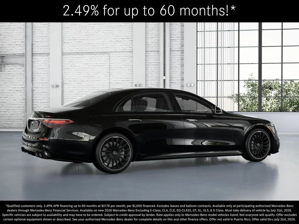 New 2026 Obsidian Black Metallic Mercedes-Benz AMG® S 63 E 4MATIC Sedan image 19