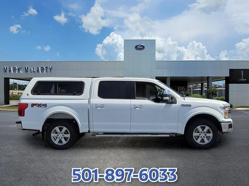 Used 2019 Oxford White FORD LARIAT 4WD SUPERCREW 5.5